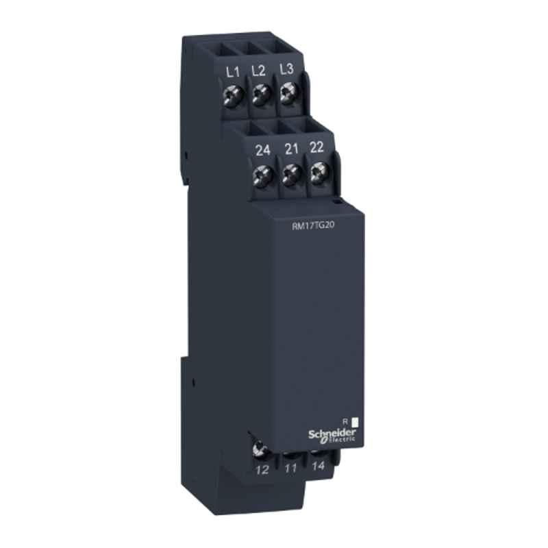 Schneider 2 C/O 1250VA 17.5mm Three Phase Control Relay, RM17TG20