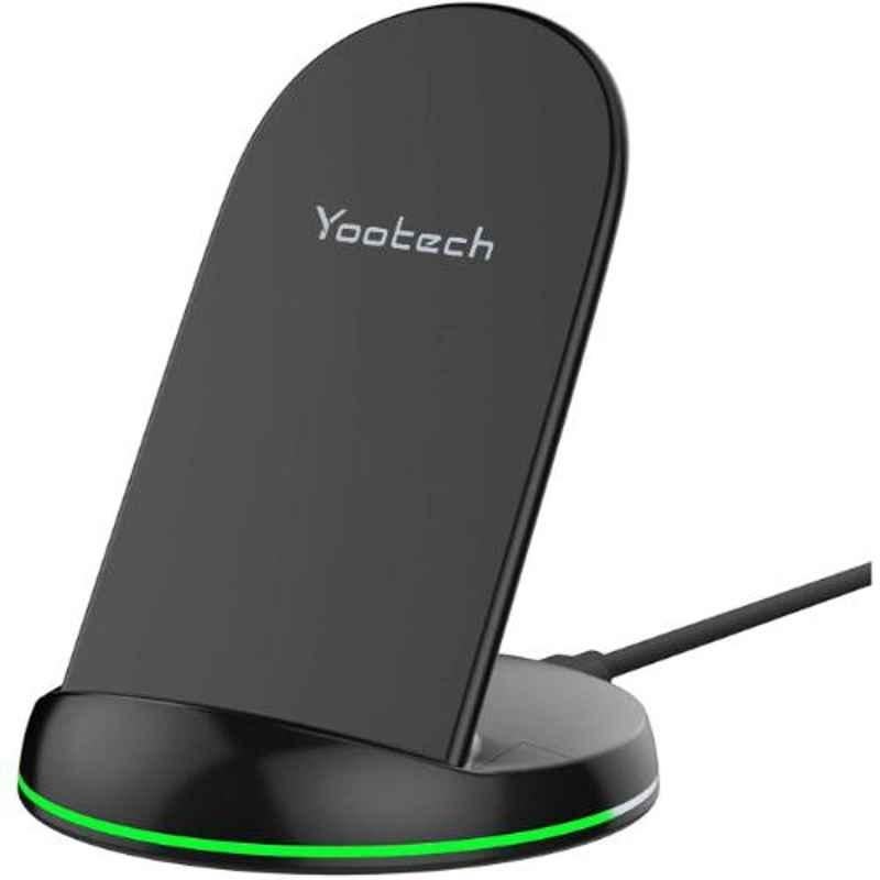 Yootech X1 10W Black Type-C Vertical & Horizontal Fast Wireless Charger Stand