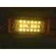Modified Autos 4 Pcs Orange 12V 4x1.5 inch Led Reflector Universal Alarming with Wire Set for All Vehicles,Trucks,Bus