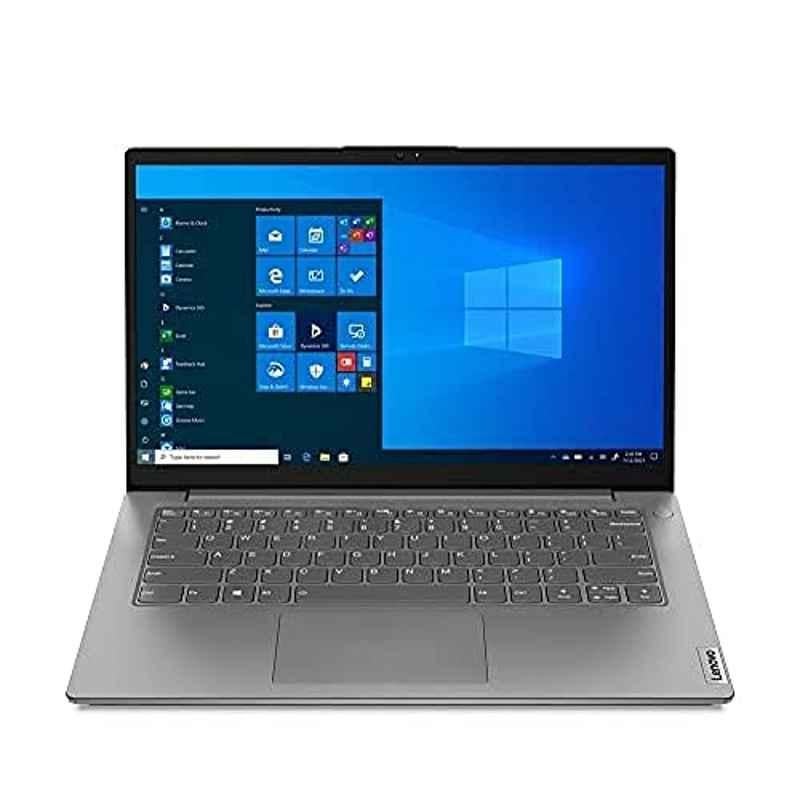 Lenovo V14 Intel Core i5 11th Gen SSD/Windows 10/MS Office/Iris Xe Graphics/14 inch FHD IPS Display Thin & Light Grey Laptop, 82KA00LKIH