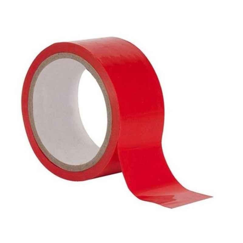 Apac Coloured BOPP Tape, 48 mmx1000 Yards, Red, 3 Rolls/Pack