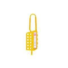Lukko Safety 12 Holes PPCP Green Non Conductive Safety Lockout Hasp, Jaw Size: 25-83 mm, LS-H71