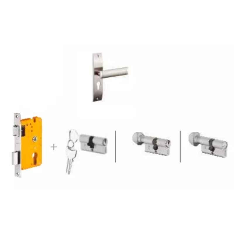 Dorset Dave HL DAV 8 inch Stainless Steel Lock Set with Knob & 60mm Key Cylinder
