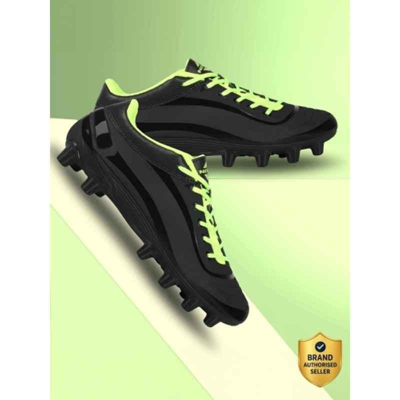 Nivia Airstrike Black Football Shoes for Men, FB-1229BK, Size: 8