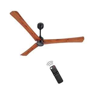 Atomberg Renesa+ 28W Golden Oakwood 5 Star 3 Blade BLDC Motor Ceiling Fan with Remote, Sweep: 1400 mm