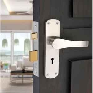 Onjecx 8 inch Steel Silver Double Action Mortise Door Lock Set, Onjecx0064