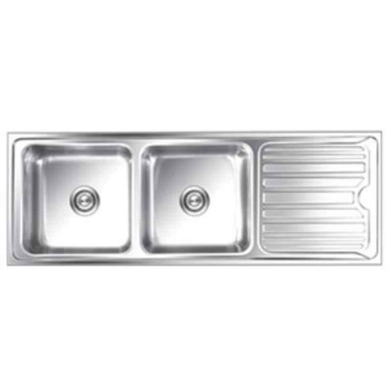 Nirali Luxor Anti Scratch Finish Kitchen Sink, Size: 1550x545 mm