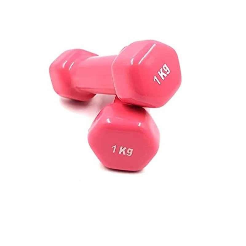 Forgesy 1kg Vinyl Pink Dumbbell