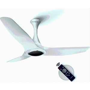 Longway Glideon ABS Plastic White BLDC 3 Blade Ceiling Fan with Remote Control, Sweep: 1200 mm