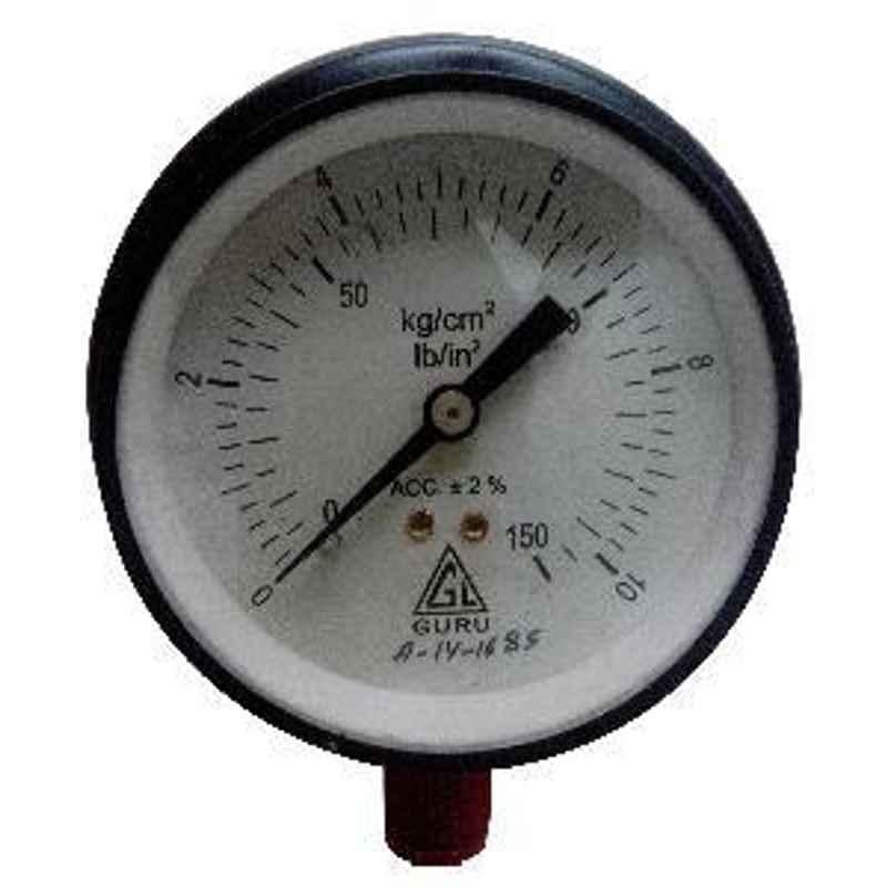 H-Guru Range 0-21 Kg/cm2 Dial Size 152mm or 6 Inch Pressure Gauge