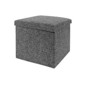 GTC 30x30x30cm Grey Portable & Foldable Storage Stool, 726