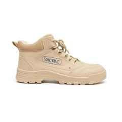 VACPAC Leather Steel Toe Brown High Top Safety Shoes, Size: 8.5