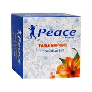 Peace 50 Pulls 2 Ply Ultra Cotton Soft Table Napkin Tissues Box (Pack of 4)