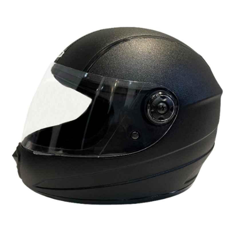 Redsun Edge Black Full Face Helmet, Size: Medium