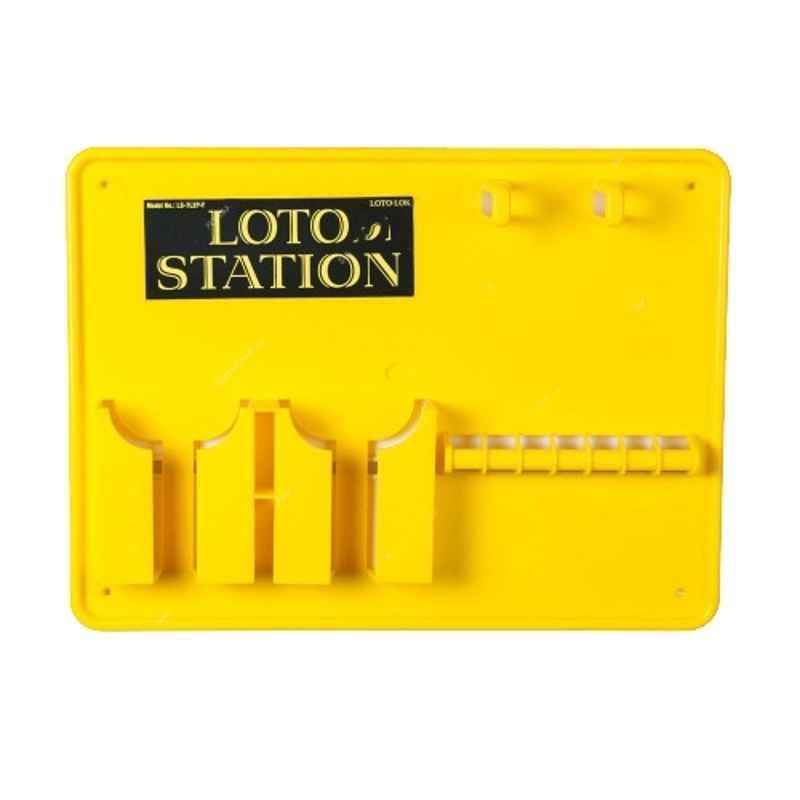 Loto-Lok 300x400mm Plastic Yellow Lockout Station, LS-7L2P-Y