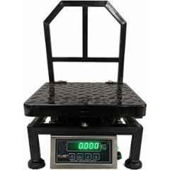 Monet 12x12 inch 100kg Mild Steel Platform Weighing Scale with Dual Display & 2 Days Battery Backup