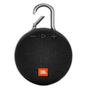 JBL Clip 3 Black 3.3W Ultra-Portable Wireless Bluetooth Speaker with Mic