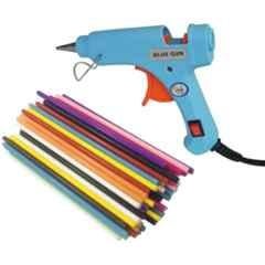 Bandook 20W Firozi Glue Gun with 15 Pcs Fluorescent Glue Sticks