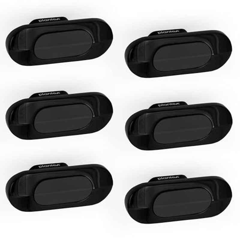 Plantex Knobs for Drawer/Drawer Knobs/Oval Knob for Cabinets/Drawer Handle/Pull-Push Knob for Kitchen/Bedroom Drawers (Pack of 6) SH-432, DC-Black & Z-Black