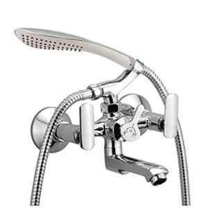 Mysis M-SD-19 Speed Brass Chrome Finish Wall Mixer with Hand Shower