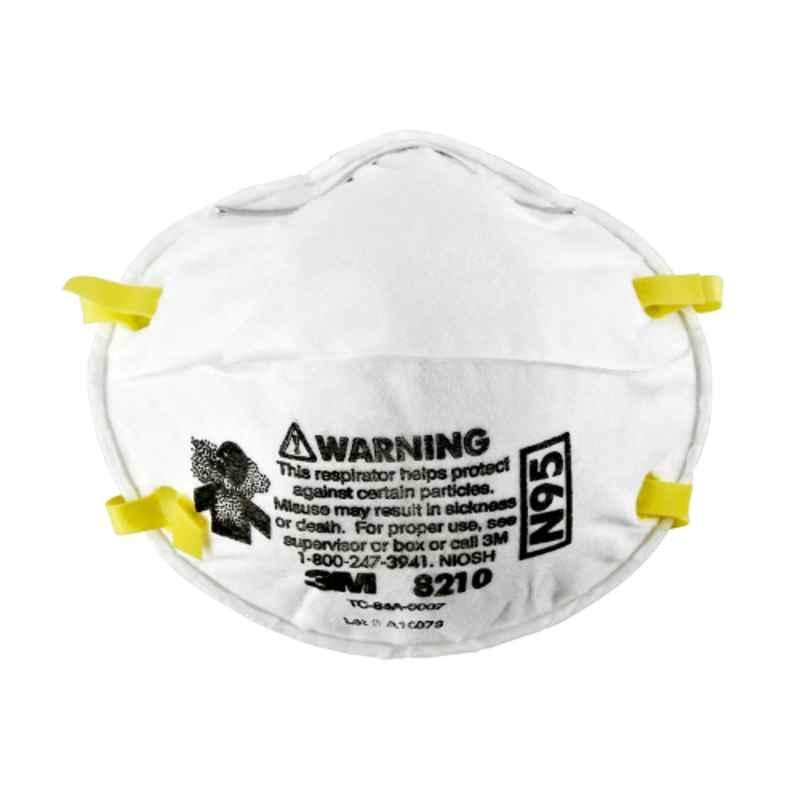 3M 8210 N95 Cup Shaped Particulate Respirator Mask