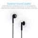 Portronics Conch Alpha POR 839 Black In-Ear Wired Earphone (Pack of 5)