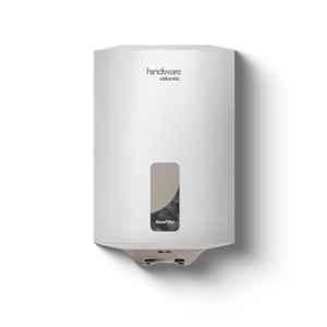 Hindware Immedio Plus 15 Litre 2000W 5 Star Metal White & Grey Storage Water Geyser with Glasslined Tank, Temperature Control Knob & 2 Year Warranty, 528667