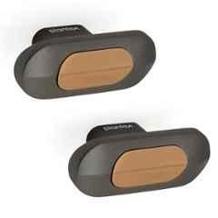 Plantex Knobs for Drawer/Drawer Knobs/Oval Knob for Cabinets/Drawer Handle/Pull-Push Knob for Kitchen/Bedroom Drawers (Pack of 2) SH-432, Rose Gold & Grey