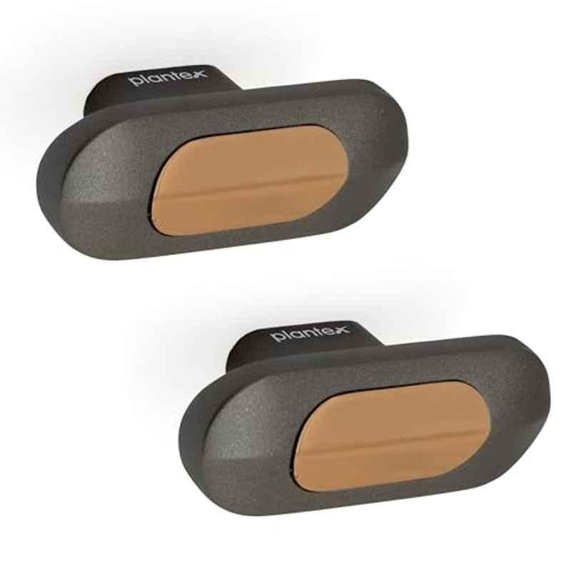 Plantex Knobs for Drawer/Drawer Knobs/Oval Knob for Cabinets/Drawer Handle/Pull-Push Knob for Kitchen/Bedroom Drawers (Pack of 2) SH-432, Rose Gold & Grey