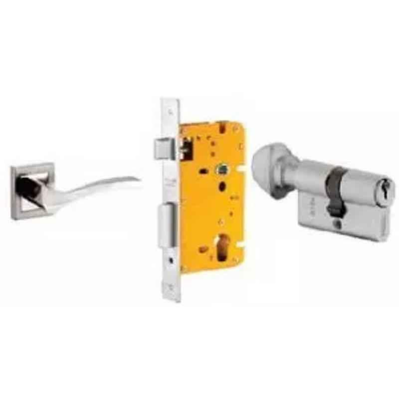 Dorset ML Series Fina 70mm Stainless Steel Patina Finish Door Handle Lock Set with Knob & Key, ML FIN OR (Pack of 4)