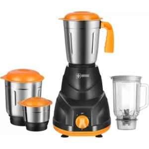 Havok Hero 750W Plastic Black & Orange Copper Winding Motor Mixer Grinder with 4 Jars