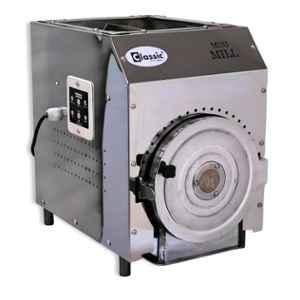 Classic Atta Chakki Mini Mill 8-10kg/hr 1HP Stainless Steel Fully Automatic Portable Flourmill with 6 Blades