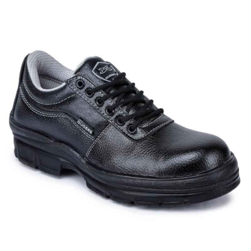 Liberty Gliders ROUGFTR-CT Leather Composite Toe Black Work Safety Shoes, LIB-RTR-CT, Size: 9