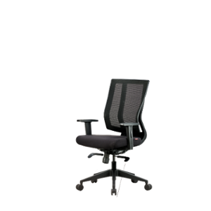 black airgrid back office chair