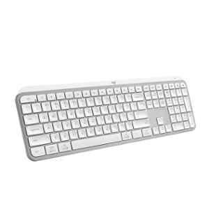 Logitech MX Keys S Pale Grey Wireless Keyboard with Fluid Precise Quiet Typing, Programmable Keys & Backlighting