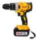 Krost 36V 5Ah Cordless Brushless Motor Multi Function Hammer Drill with Two Speed Control