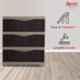 Supreme Fusion-DR-3 Plastic Globus Brown Multipurpose Chester with 3 Sliding Drawers, FusionDR3-GB
