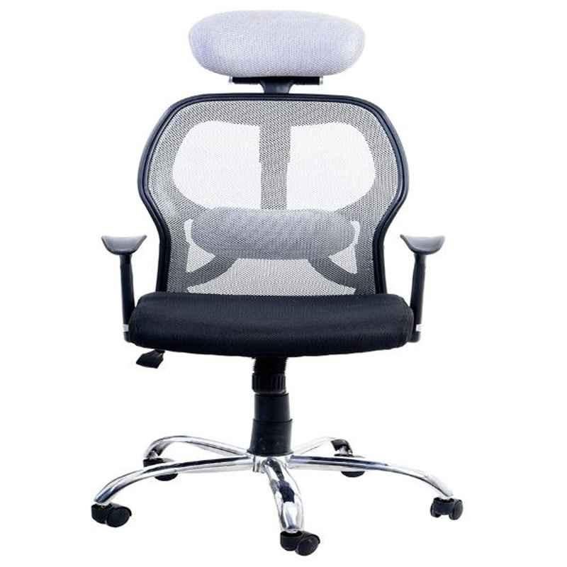 Regent Matrix Net & Metal High Back Black & Grey Mesh Chair