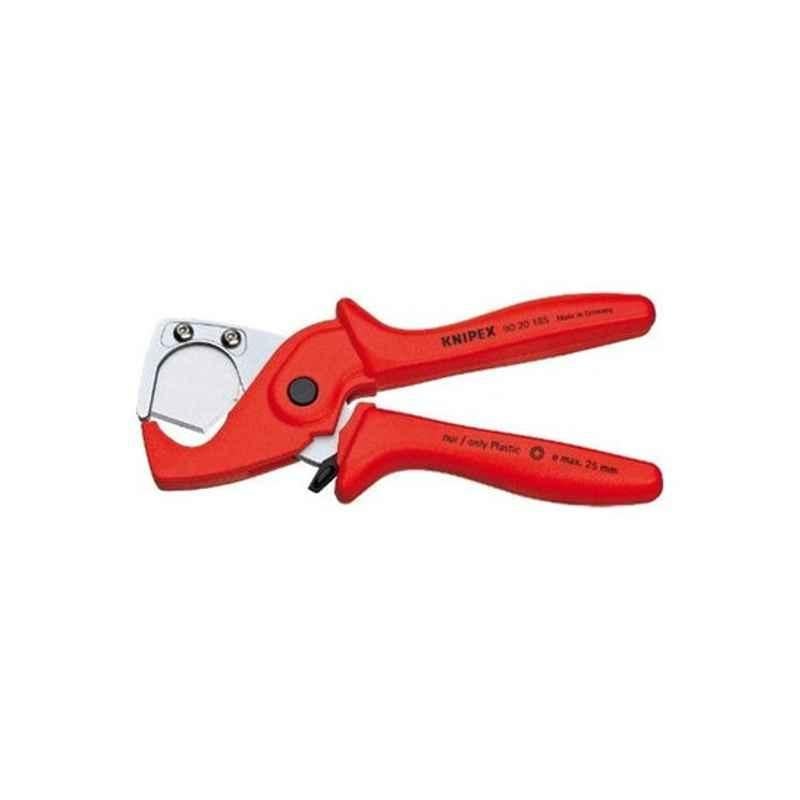 Knipex 185mm Combination Red & Silver Pipe Cutter for Flexible Pipes & Hoses, 9020185