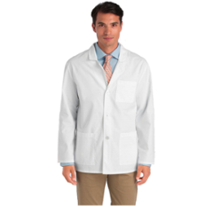 Protect U Medium White Full Sleeve Lab Coat for Men, 100-814-101