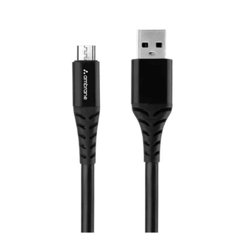Ambrane ACM-20 2m Black Micro USB Cable