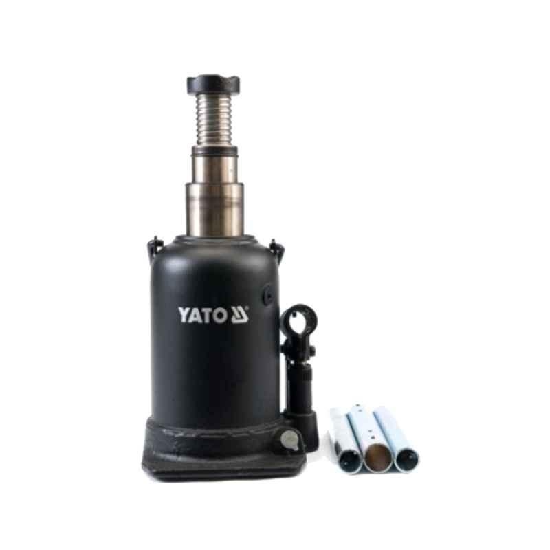 Yato 10 TON 208-523mm High Two-Piston Hydraulic Bottle Jack, YT-1714