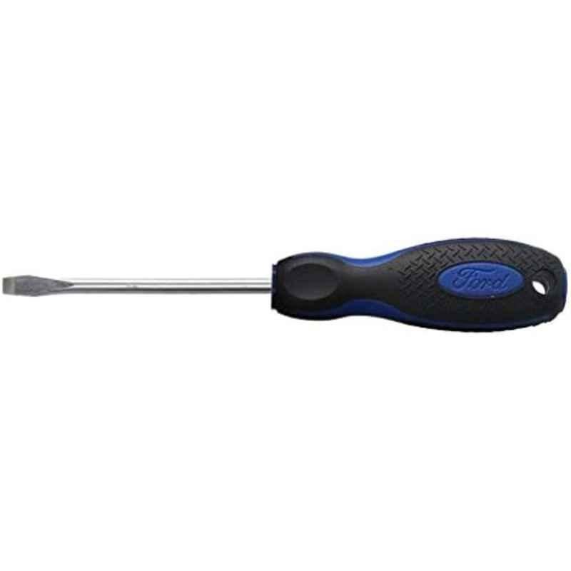 Ford SL6x100mm S2 Steel Slotted Screwdriver with Rubber Grip Handle, FHT-C-0017