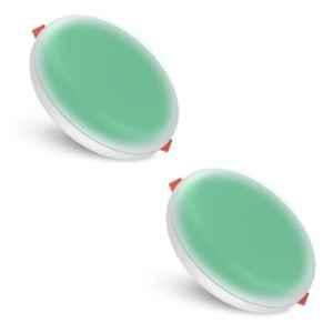 Fybros Roso 15W Plastic Green Round Junction LED Downlight, FLS5347B (Pack of 2)