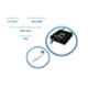 Time Office Black Painted Fingerprint Pad Lock, L25_Black