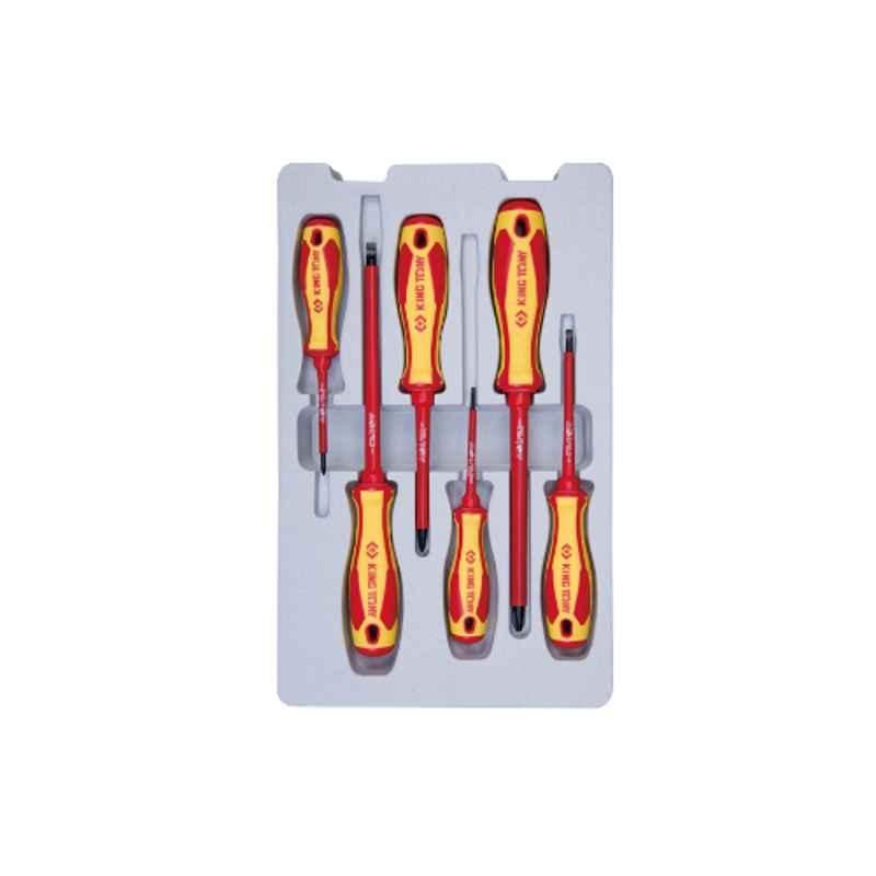 6PC.VDE INSULATED SCREWDRIVER SET SLOTTED&PHILLIPS