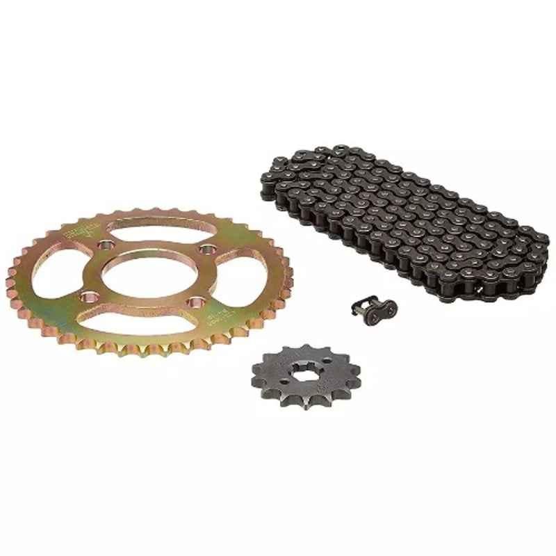 Uno Minda Ch-1037 Chain Sprocket Kit R428H Size-126L/14T/43T(4H) For Bajaj Discover (F&S) 150 Cc
