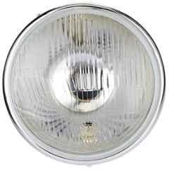 Uno Minda 55W Hard Coated Lens Head Light without Cap for Royal Enfield Bullet Classic, HL-5114NMA