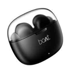 Boat Airdopes 212 Noir Black TWS Wireless Earbuds with Mic & 50hrs Battery Backup