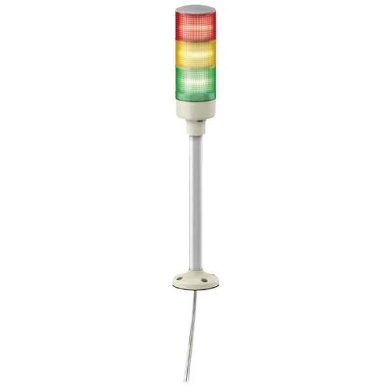 Schneider Electric 24V RAG LED Tower Light with Fixing Plate & Tube Mounting, XVGB3H